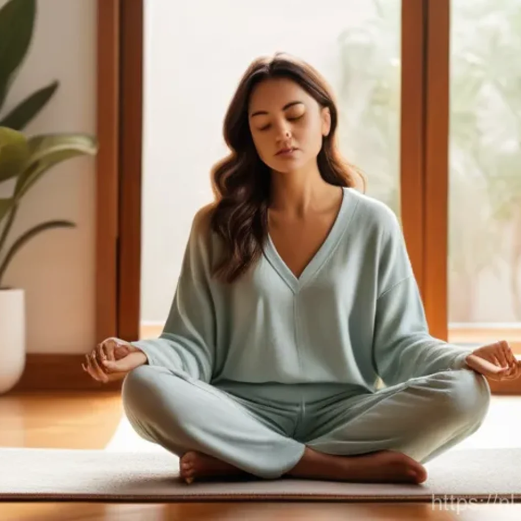 진정성 탐색을 위한 정직한 자기 평가 - **Prompt 1: Inner Reflection and Self-Discovery**
    "A peaceful scene featuring a woman in her lat...