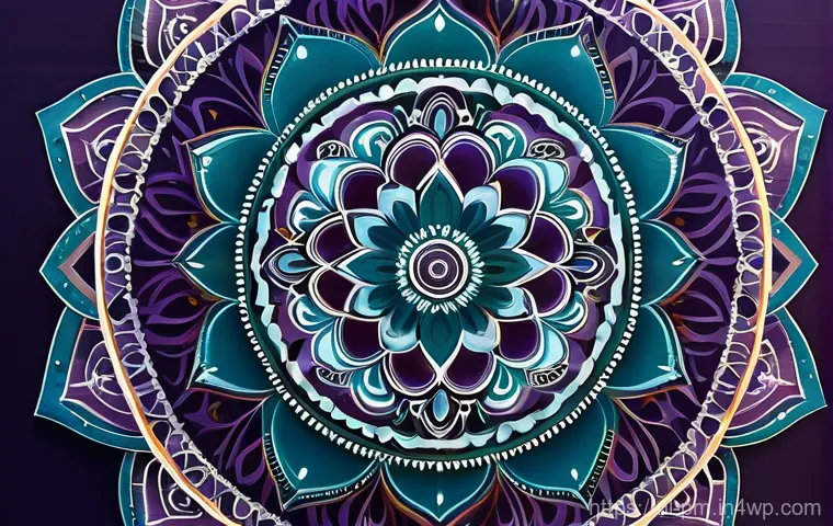 진정성 발견을 위한 만다라 아트 활용법 - **Prompt:** A close-up shot of a person's hands gently coloring an intricate mandala design on a cle...