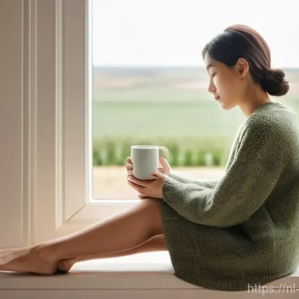 자기 이해를 통한 진정성 회복 방법 - **Prompt 1: Embracing Inner Serenity and Self-Reflection**
    "A peaceful and contemplative woman, ...