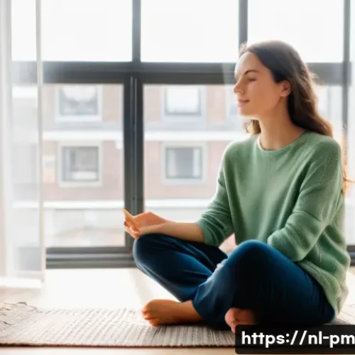 진정성 발견 여정의 지속 가능성 확보하기 - **Prompt: Inner Compass and Self-Reflection**
    "A serene Dutch woman in her late 20s or early 30s...