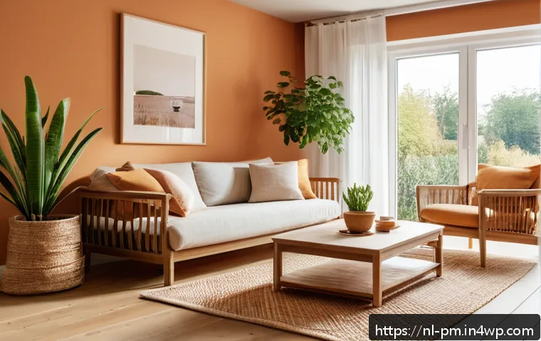 진정성 찾기 위해 나만의 공간 디자인하기 - A cozy and inviting Dutch living room bathed in soft natural daylight streaming through large window...